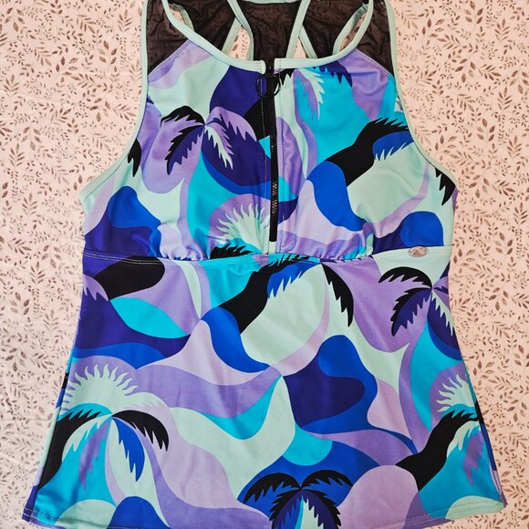 ZeroXposur Women's Tankini Swimsuit Top Size M - Picture 2 of 9
